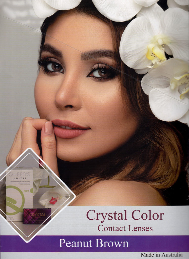 لنز طبی سالانه crystal colors