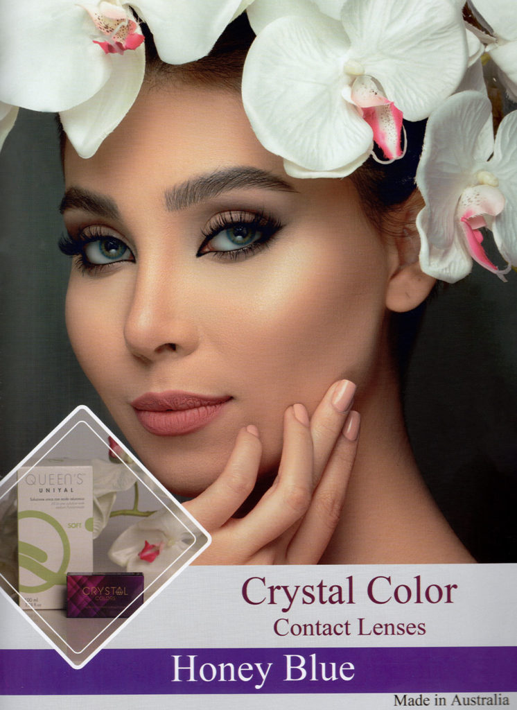 لنز طبی سالانه crystal colors