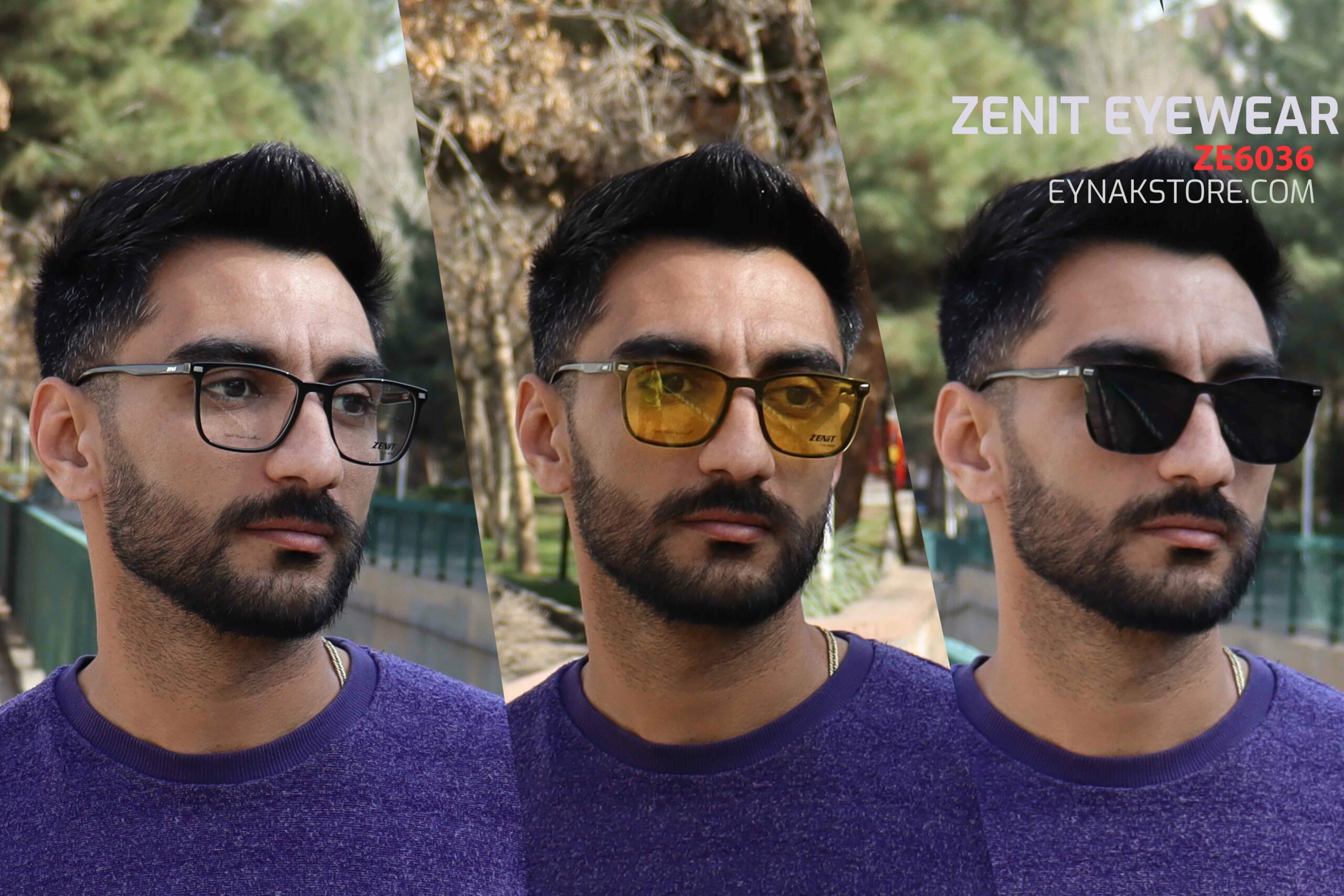 عینک کاوردار زنیت ze6036 82 عینک کاوردار زنیت ze6036